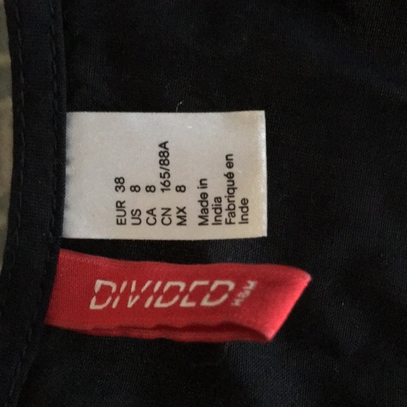 H&M Black Crop Top with Lace border - Picture 2 of 3